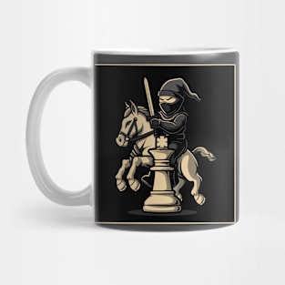 Chess Ninja On Knight Ninja For Chess Player Ninja Fan Art Mug